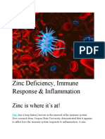 Zinc Deficiency, Immune Response & Inflammation: Zinc Is Where It's At!
