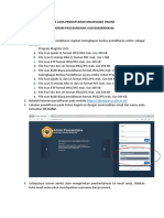 Tata Cara Pendaftaran Mahasiswa Online PDF