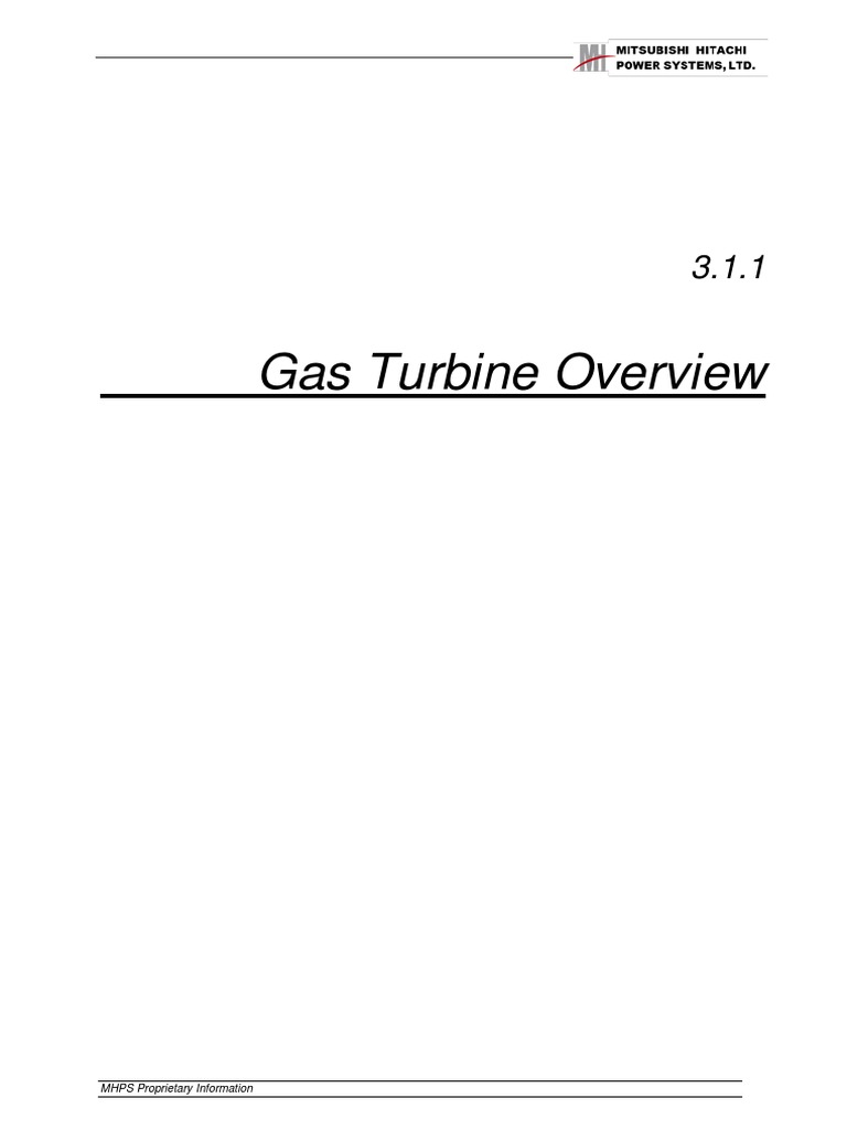 Overview of MHPS Gas Turbine M701F | PDF | Turbine | Gas Turbine