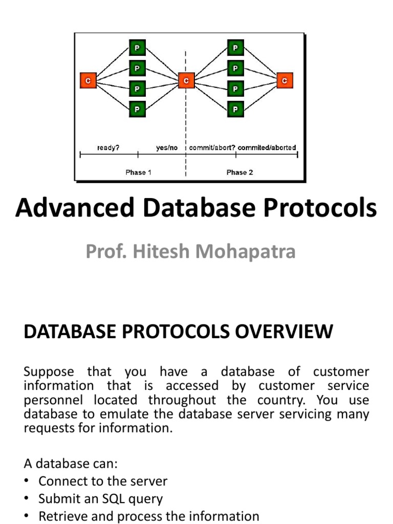 Advanced Database Protocols | PDF | Databases | Information Management