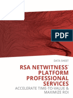 Rsa Netwitness Platform Professional Services: Accelerate Time-To-Value & Maximize Roi