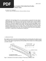 St. Venants Torsion Constant of Hot Rolled Steel Profiles