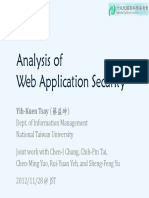 Analysis of Web Application Security Vulnerabilities