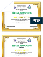 Special Recognition: Johainie Tutin