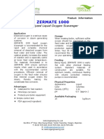ZERMATE 1000 Liquid Oxygen Scavenger Product Information