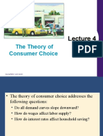 Lecture 4 (Theory of Consumer Choice)