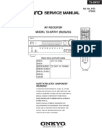 Service Manual Service Manual: Av Receiver MODEL TX-SR707 (B) / (S) / (G)