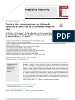 Puesta Al Día y Recomendaciones en La Toma de Decisiones de Limitación de Tratamientos de Soporte Vital