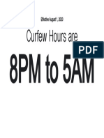 Curfew Hours