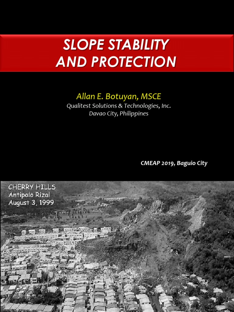 Slope Stability and Protection 2019 | PDF | Natural Materials | Nature