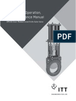 Installation, Operation, and Maintenance Manual: OM150 Over Molded Lined Knife Gate Valve