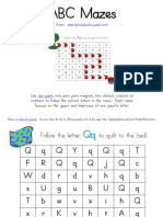 Letter Mazes Printable Q PDF