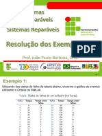 Aula - 02 - Exemplos Resolvidos - Sistemas Reparaveis e Nao Reparaveis