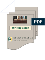 Keuka College Writing Guide