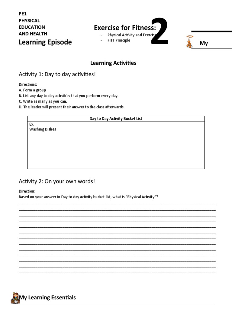 Understanding Physical Activity Types | PDF | Aerobic Exercise ...