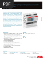 CM-UFD.M33: Grid Feeding Monitoring For Generating Plants Connected To Distribution Systems