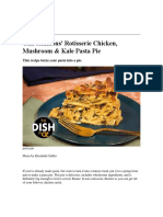 Gail Simmons' Rotisserie Chicken, Mushroom & Kale Pasta Pie: This Recipe Turns Your Pasta Into A Pie