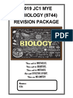 1920 H2 Bio JC1 MYE Revision Package (QNS) (For Students) PDF