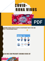 Information About Covid-19 Corona Virus