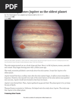 Jupiter-Oldest-Planet-31821-Article Quiz and Answers