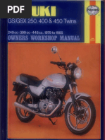 Suzuki DR250 Service Manual PDF | PDF | Technology & Engineering