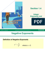 Section 1.4: Integer Exponents and Scientific Notation