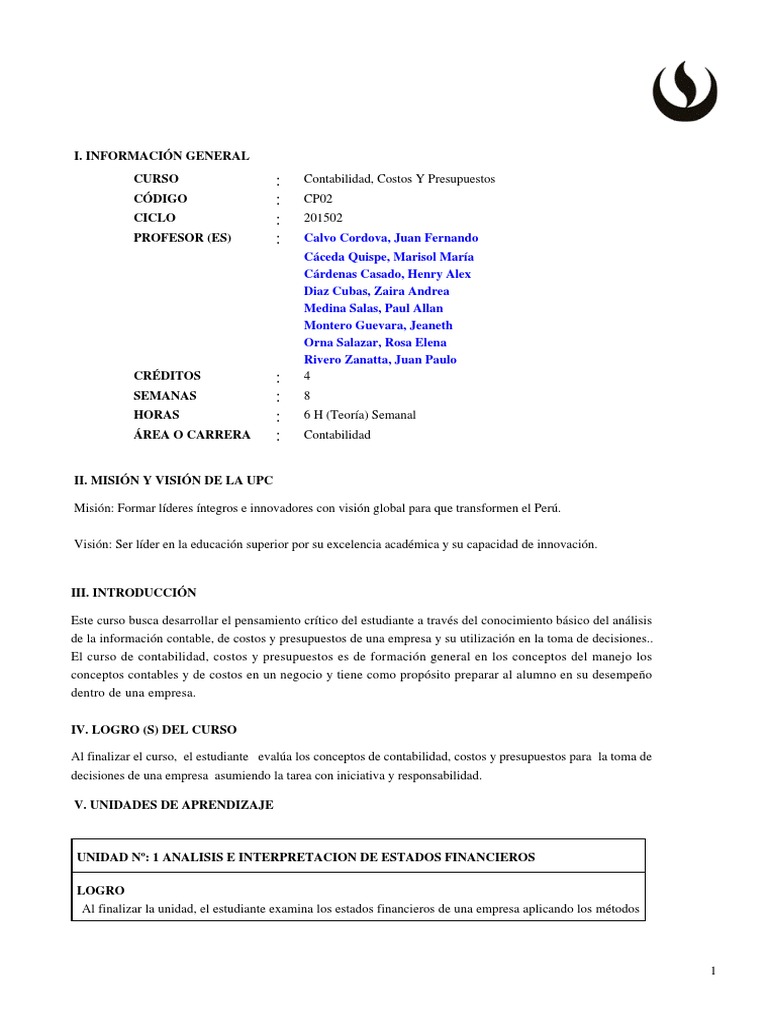 Contabilidad y Presupuestos: Curso CP02 | PDF | Presupuesto | Economias