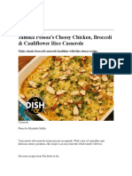 Jamika Pessoa's Cheesy Chicken, Broccoli & Cauliflower Rice Casserole