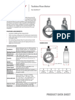 Turbine Flow Meter: Product Data Sheet