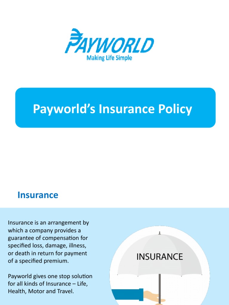 Payworld Insurance Benefits Overview | PDF