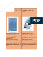 Samsung Galaxy Tab 4 (7.0) Samsung Galaxy Tab 2 (7.0)