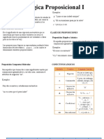 Lógica Proposicional I SECUNDARIA SEMANA 1 ALGEBRA