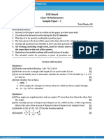 ICSE VI | MATHEMATICS Sample Paper - 1