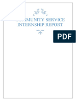 Community Service Internship Report