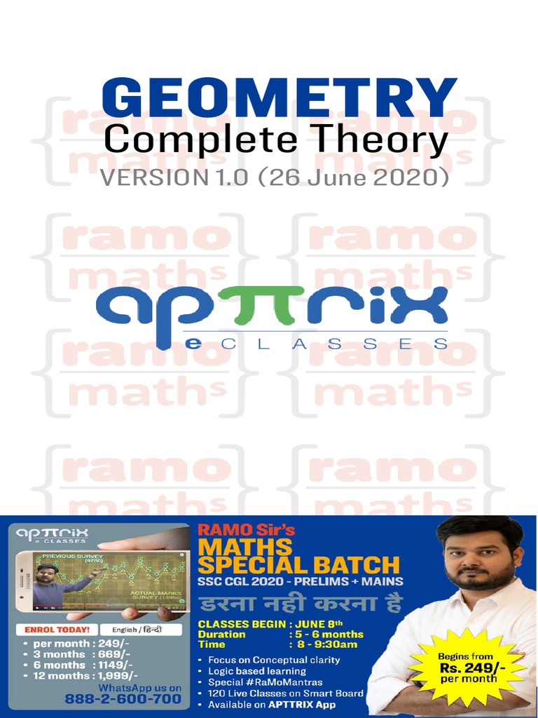 Geometry Complete Theory Notes | PDF | Triangle | Circle
