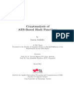 Cryptanalysis of AES-Based Hash Functions