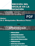 La Dirección Del Aprendizaje en La Educación de