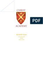 Christ Academy Re-Entry Plan