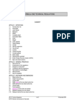 Formula One - 2011 Technical Regulations