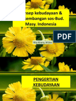 perkembangan kebudayaan di Indonesia.