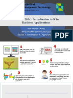 Course Title: Introduction To R in Business Applications