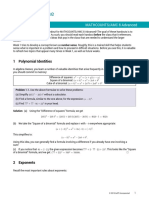 Number Sense MATHCOUNTS/AMC 8 Advanced: 1 Polynomial Identities