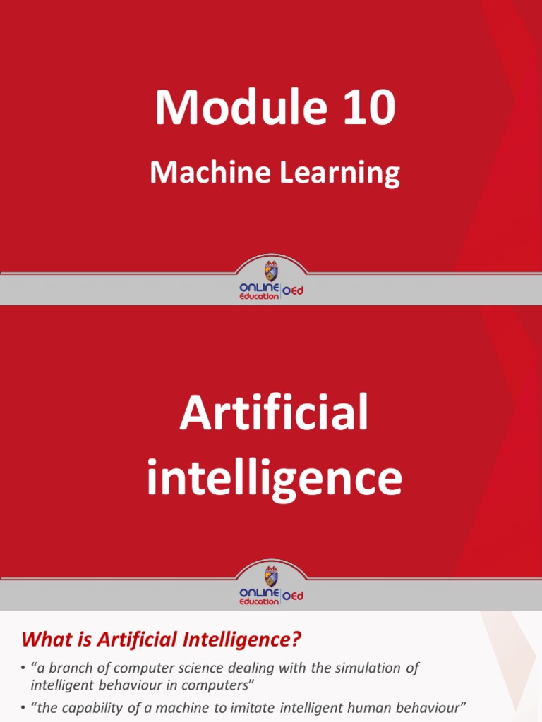AI and Machine Learning Overview | PDF | Machine Learning | Artificial ...
