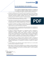 Politica de Seguridad Industrial Copa Airlines PDF