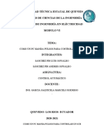 Universidad Técnica Estatal de Quevedo Facultad de Ciencias de La Ingeniería Carrera de Ingeniería en Eléctricidad Modulo Vi