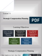 Lesson 3.1: Strategic Compensation Planning