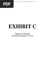 Exhibit C: Undisputed Statement of Facts Epstein vs. Edwards