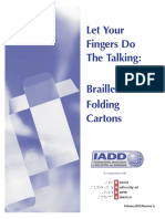 Let Your Fingers Do The Talking: Braille On Folding Cartons: February 2012 (Revision 1)