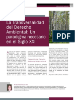 La transversalidad necesaria del Derecho Ambiental en el siglo XXI