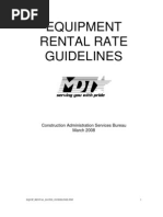 Equipment Rental Rates